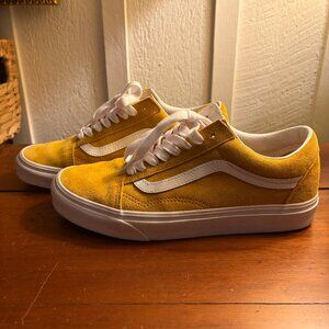 Vans Golden Yellow Suede Old School Womens 8